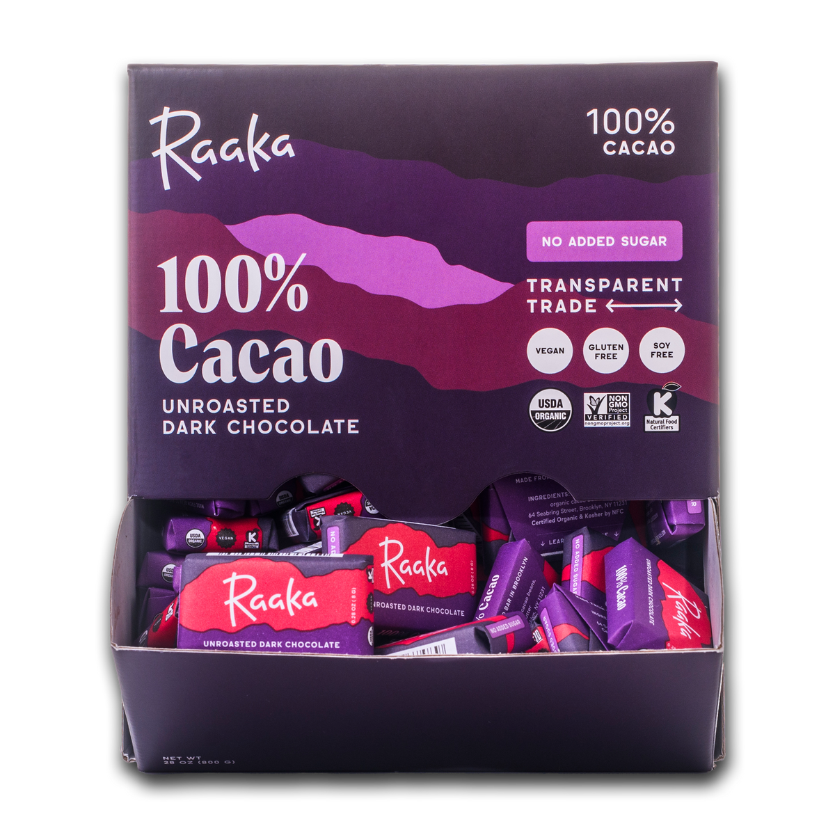 100% Cacao Minis Box of 100